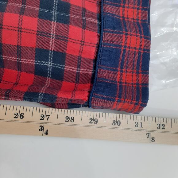 J Crew Flannel Pajamas Cotton Red Tartan Plaid Long Sleeve PJs Adult M Christmas - Picture 12 of 16